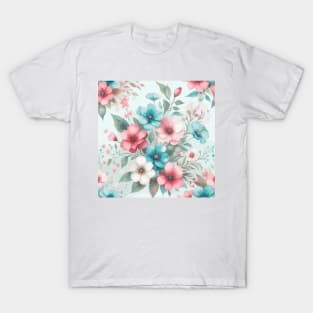 Abstract Spring Flowers T-Shirt